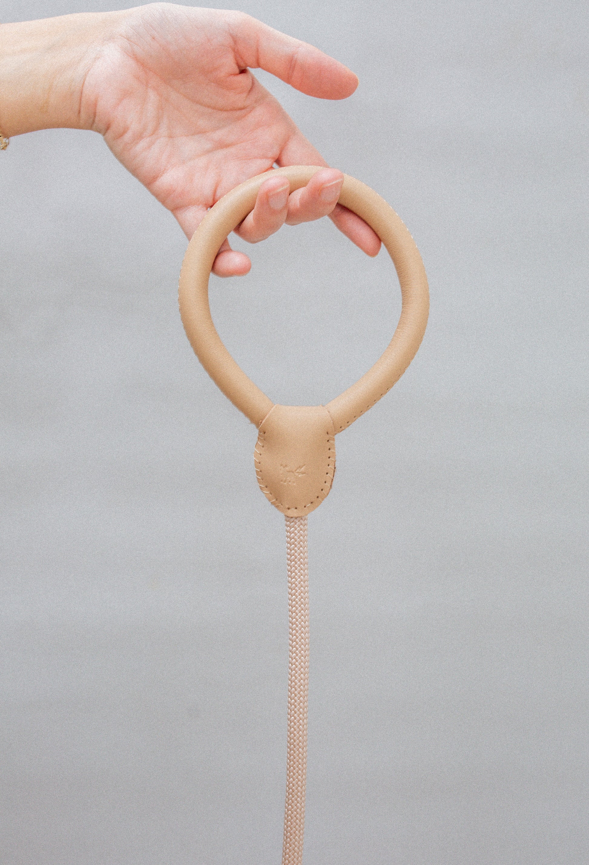 Nude Leather/Rope Leash