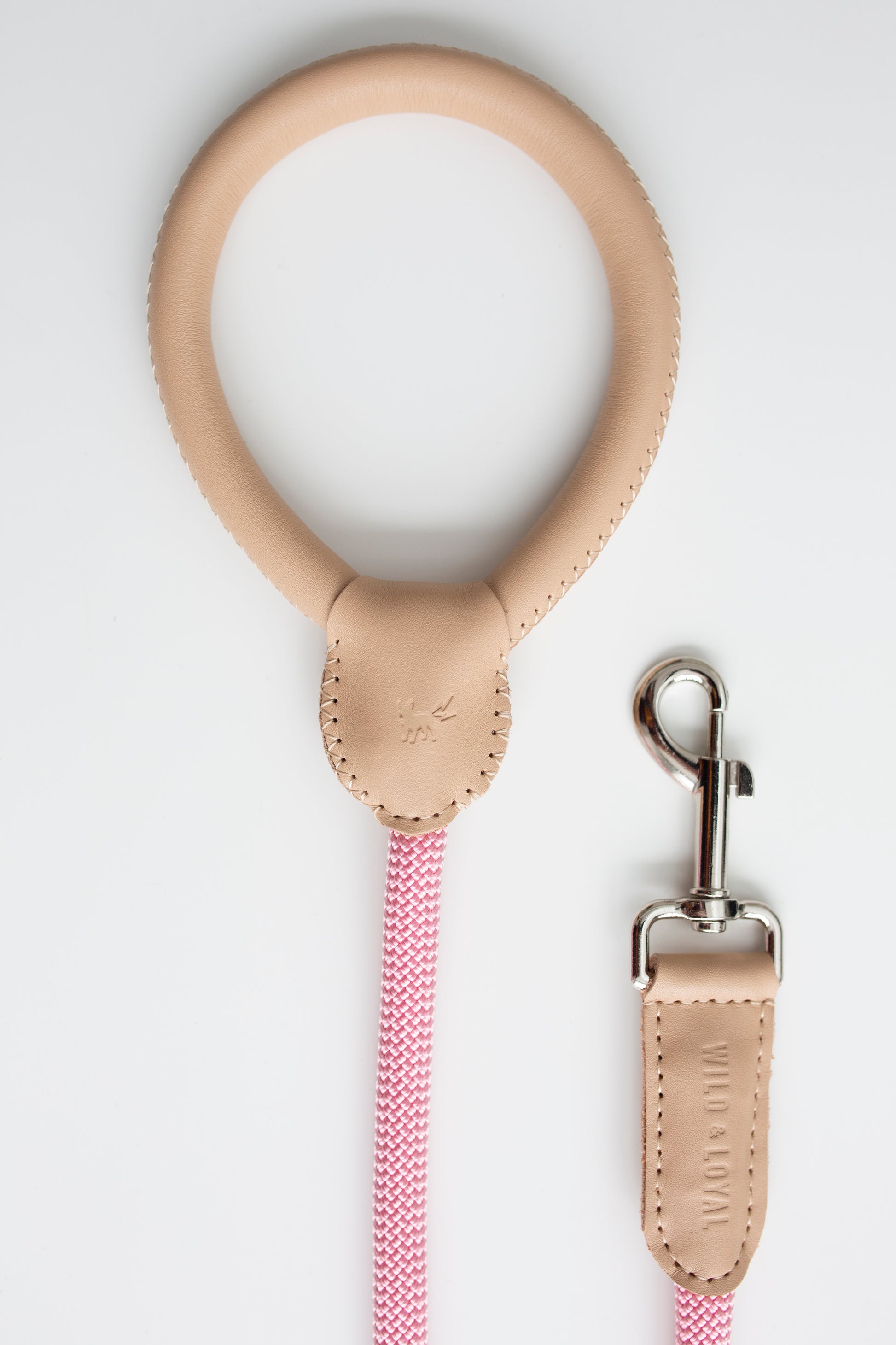 Nude Leather/Rope Leash