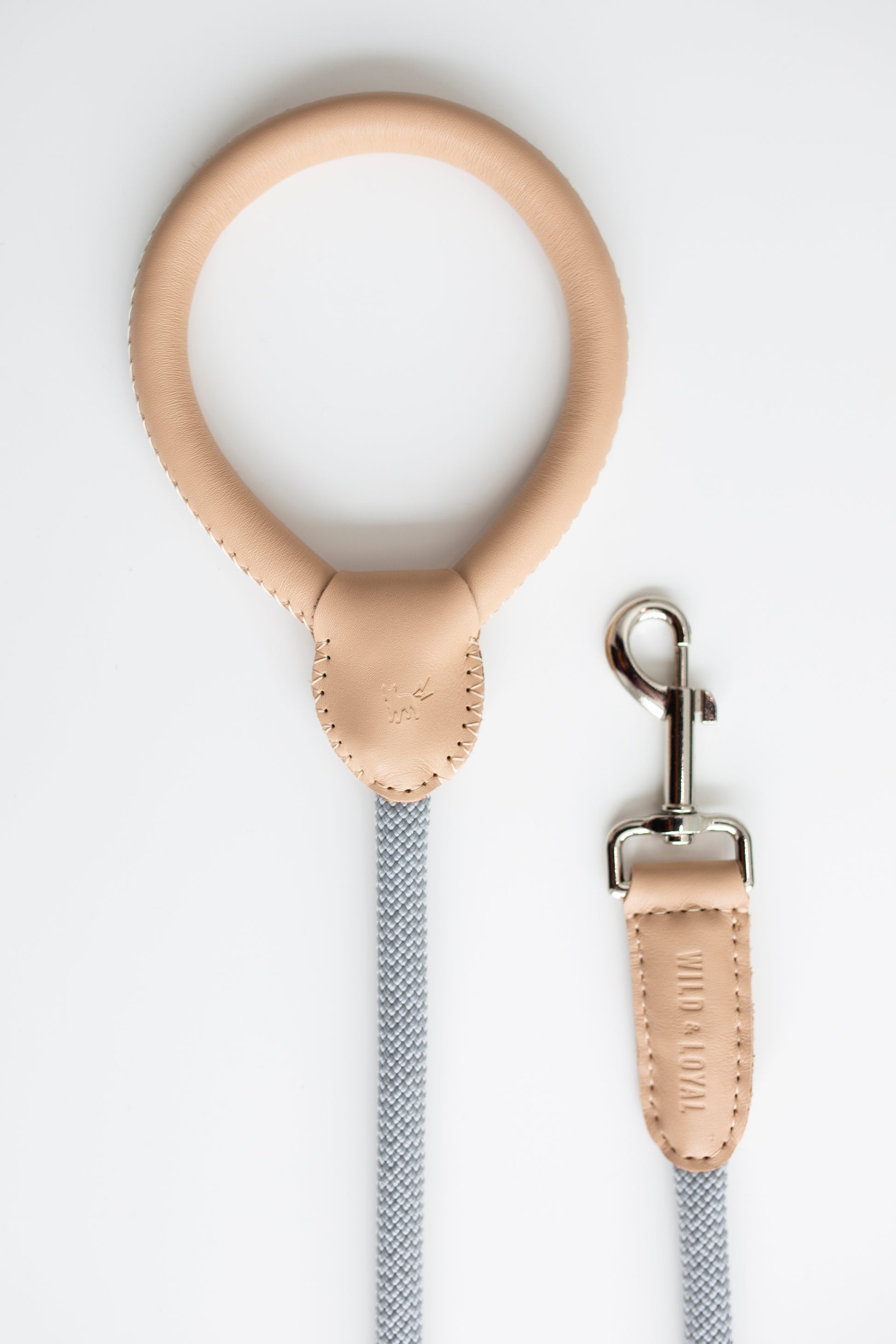 Nude Leather/Rope Leash
