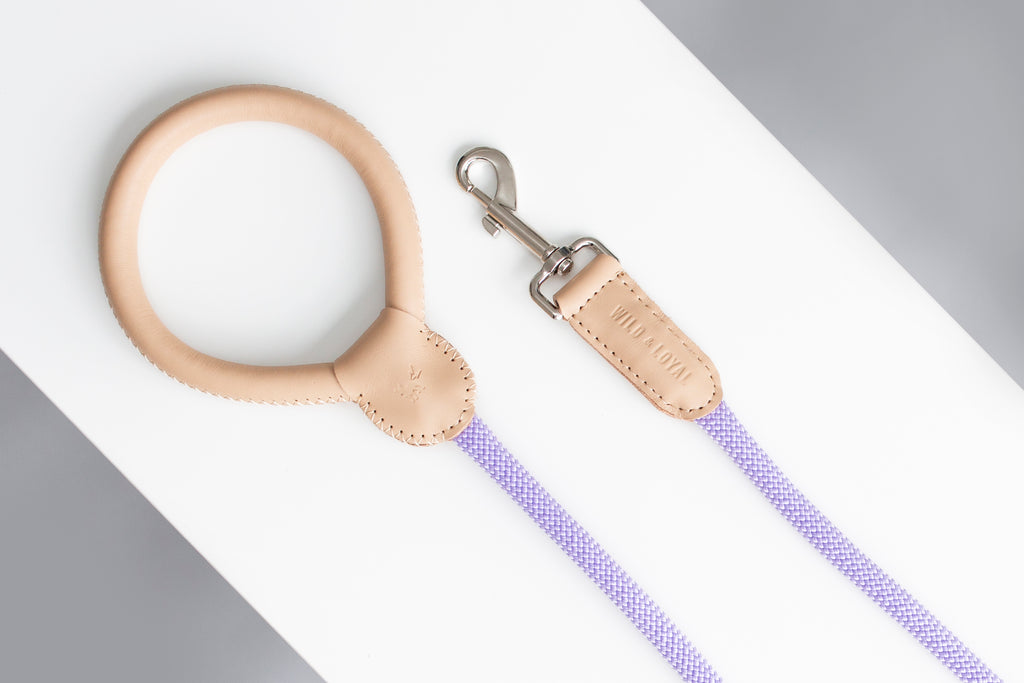 Nude Leather/Rope Leash