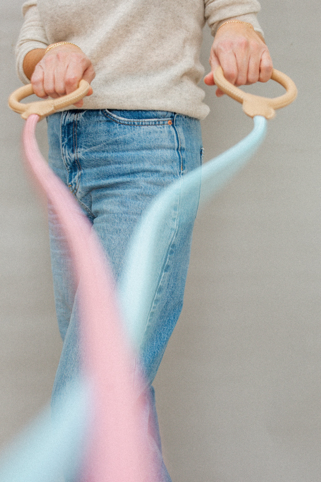 Nude Leather/Rope Leash