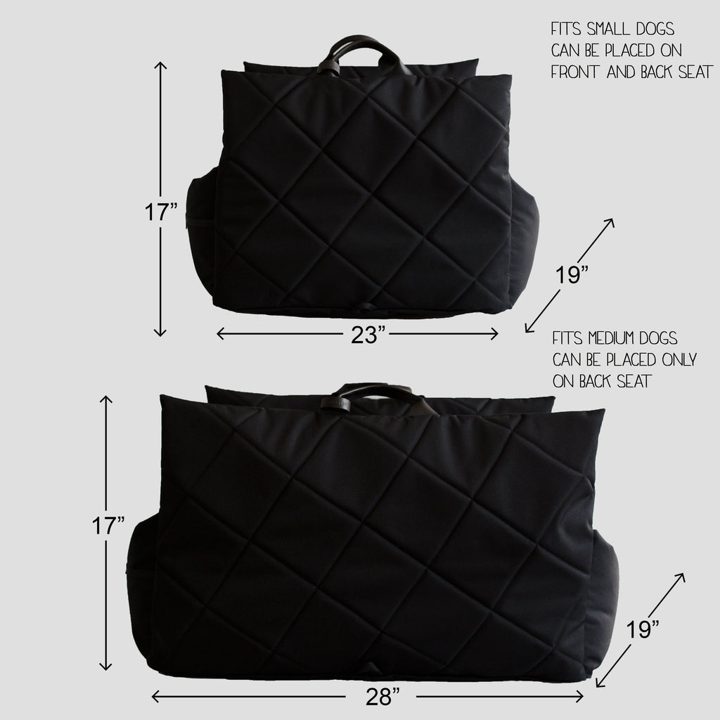 The Classic Dog Car Seat - Black
